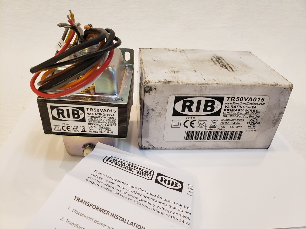 Functional Devices RIB TR50VA015 Transformer, 50VA, 480/277/240/208/120 ...