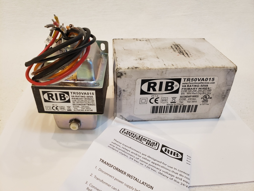 Functional Devices RIB TR50VA015 Transformer, 50VA, 480/277/240/208/120 ...