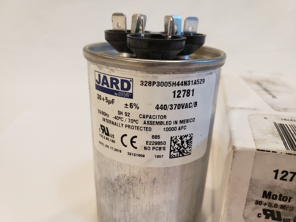 Jard 12781 Motor Run Hvac Capacitor 305 305 Mfd 440v Fast Free