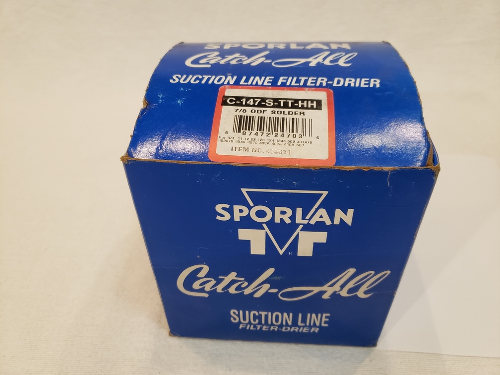 SPORLAN C-147-S-TT-HH 5116 450 psig 7/8 ODF Solder SUCTION LINE FILTER ...