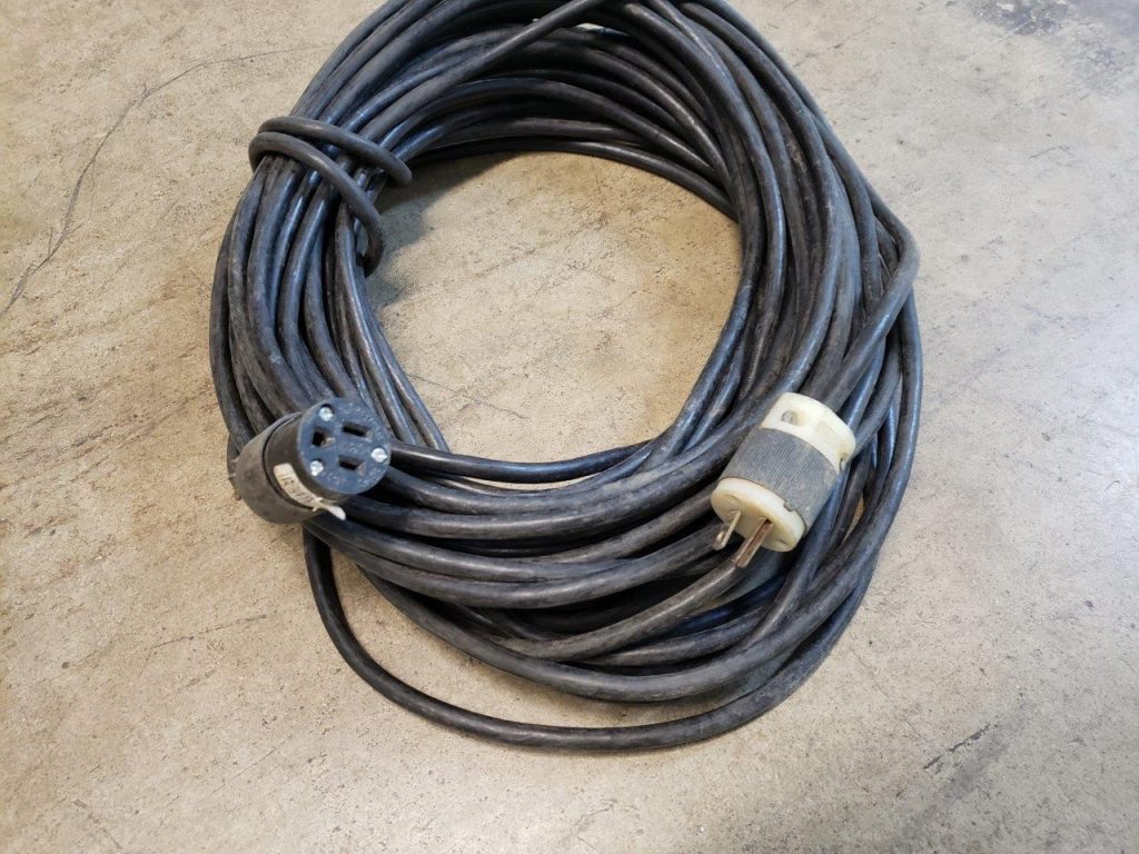 100-Feet Black Extension Cord with custom Ends | Chicago HVAC tools and ...