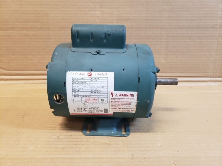 Leland Faraday M-240E Electric Motor 1/2HP 1725RPM 115/208-230V J56 8