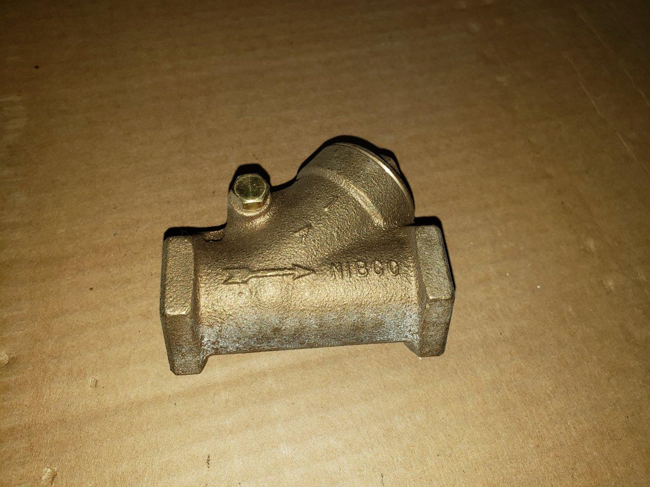 Nibco Y Check Valve 125 SWP 200 CWP Bronze T-413-Y-1 Swing Type 1″ Inch ...