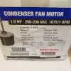 Condenser Fan Motor 1/3 HP, 208-230VAC, 1075 RPM, 1 Speed P257-8729 FSE1036S WG840729 10729 3729 1861