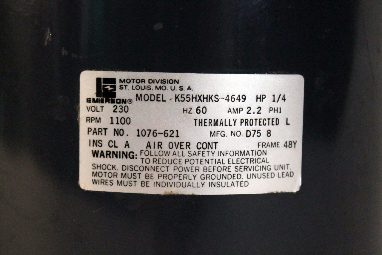 Emerson Singer OEM Motor K55HXHKS-4649 1076-621 1/4HP 230V | Chicago ...