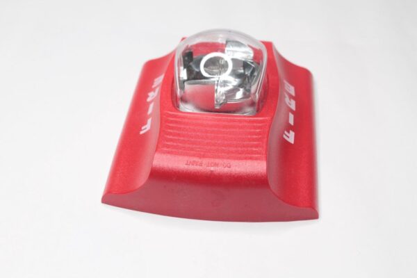 System Sensor SR Strobe STD CD, Red, Wall Mount, FIRE Lettering, Standard Candela