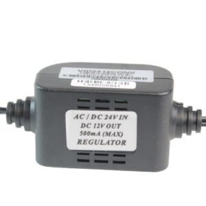 Speco Technologies 24VAC to 12VDC CCTV Power Converter with DC Plug Cable (500mA) VID2412CONV