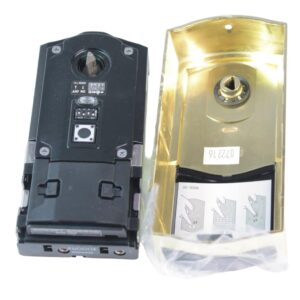 Kwikset Smart Code 914 Traditional Electronic Deadbolt with Z-Wave Technology Polished Brass