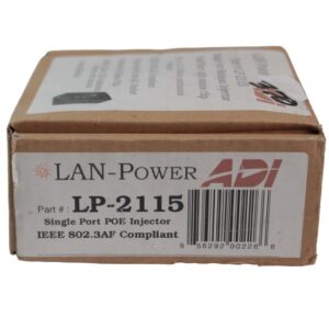 LAN-Power LP-2115 Single Port Midspan Injector Wall Wart with mains clip