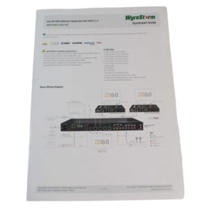 MXV-0404-H2A-KIT Wyre Storm 4x4 4K HDR HDBaseT Kit with HDCP 2.2