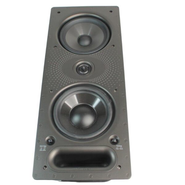 Polk Audio 265-LS Vanishing Series In-Wall 3-Way Loudspeaker, Dual 6.5" Dynamic Balanc