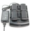 Symbol Technologies 4 slot battery charging dock with 4x Batteries 82-000012-02 and Power Supply