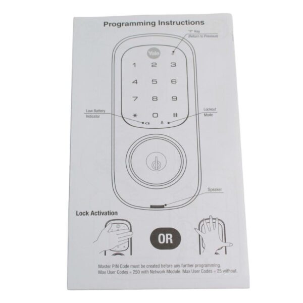 Yale Digital Door Lock YL-YRD220ZW605