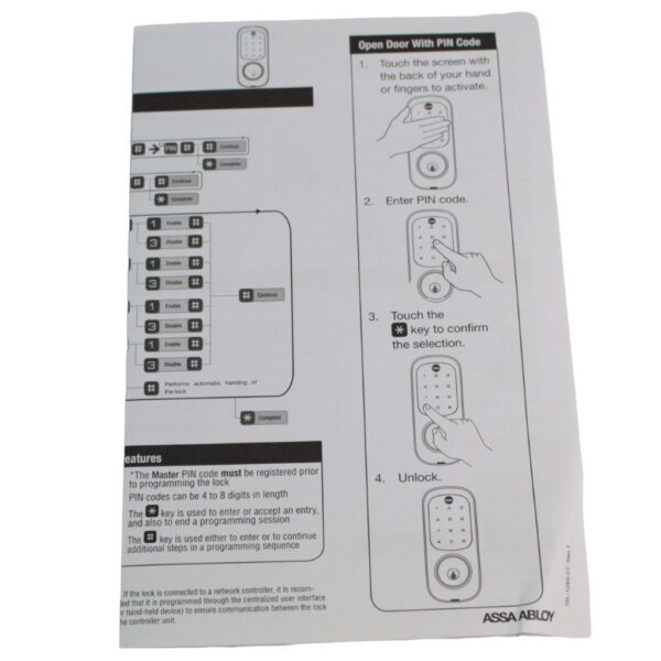 Yale Digital Door Lock YL-YRD220ZW605