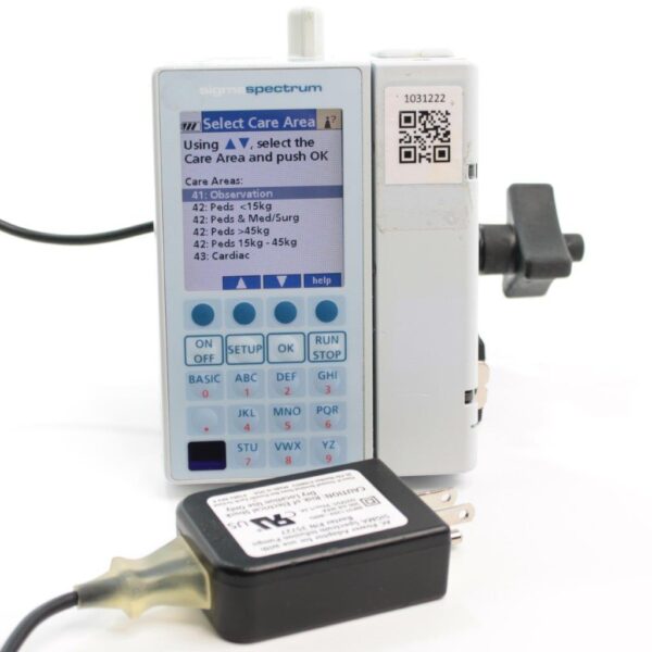 Baxter Sigma Spectrum v6 602189016 Infusion Pump Wireless Battery B/G, Power Supply, Clamp