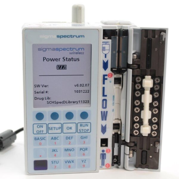 Baxter Sigma Spectrum v6 602189016 Infusion Pump Wireless Battery B/G, Power Supply, Clamp