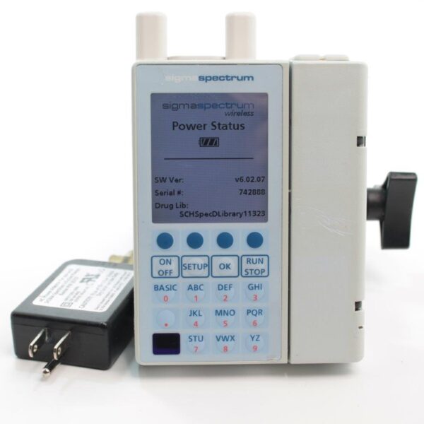 Baxter Sigma Spectrum v6 602189016 Infusion Pump Wireless Battery B/G, Power Supply, Clamp