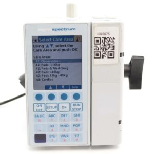 Baxter Sigma Spectrum v6 ser. 1026675 or ser.1031222 (129763) Infusion Pump Wireless Battery B/G, Power Supply, Clamp