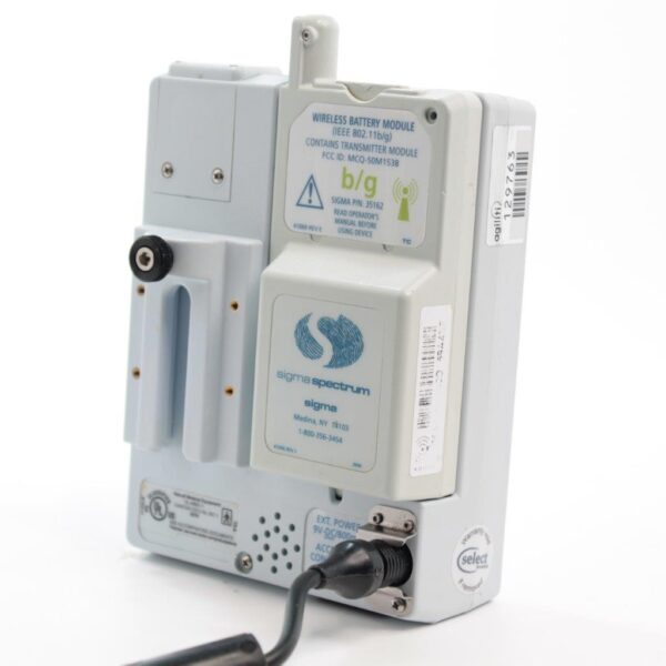 Baxter Sigma Spectrum v6 ser. 1026675 or ser.1031222 (129763) Infusion Pump Wireless Battery B/G, Power Supply, Clamp