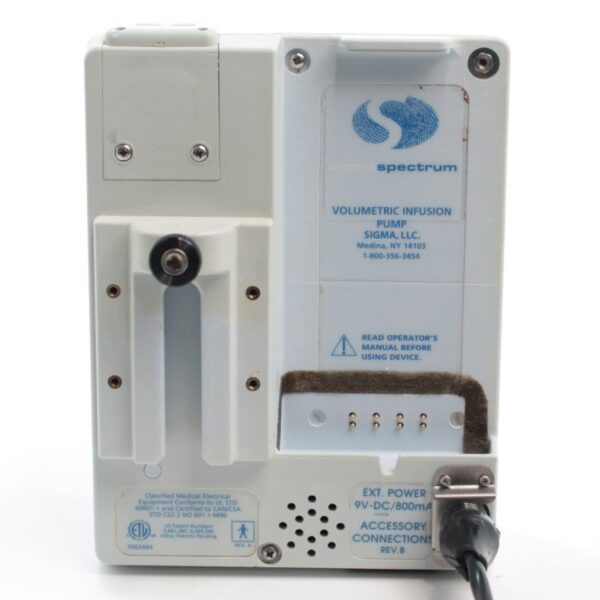 Baxter Sigma Spectrum v6 ser. 742888 Infusion Pump Wireless Battery B/G, Power Supply, Clamp