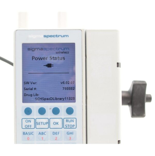 Baxter Sigma Spectrum v6 ser. 742888 or ser. 758882 Infusion Pump Wireless Battery A/B/G/N, Power Supply, Clamp