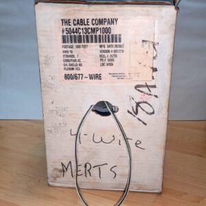 Partial Box of Cable | The Cable Company #5044C13CMP1000 | 18 AWG, 4C | 542 Feet