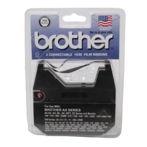 Brother 1230 Black Correctable Film Typewriter Ribbon 516x525 2-Pack